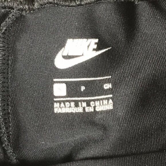 NIKE SPORTSWEAR Black Side Stripe Cotton Leggings SMALL - Picture 6 of 6